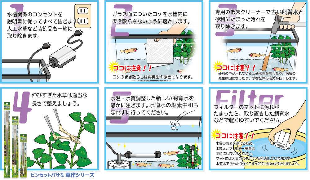 かんたん水槽メンテナンス